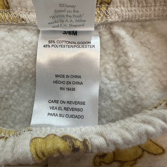 Lot of 2 3-6 Months & 1 6 Months Pants Sweater Disney Pooh Bear Pink Blue Polka - Picture 5 of 12